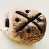 Handmade Pottery clay Beads, About:16x15mm Hole:5mm, Sold by Bag