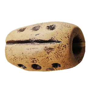 Handmade Pottery clay Beads, About:22x14mm Hole:5mm, Sold by Bag