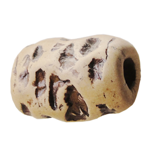 Handmade Pottery clay Beads, About:22x14mm Hole:5mm, Sold by Bag