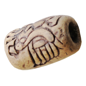 Handmade Pottery clay Beads, About:22x14mm Hole:5mm, Sold by Bag