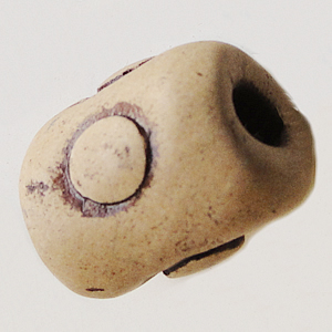 Handmade Pottery clay Beads, About:22x14mm Hole:5mm, Sold by Bag