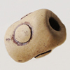 Handmade Pottery clay Beads, About:22x14mm Hole:5mm, Sold by Bag