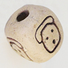 Handmade Pottery clay Beads, About:16x16mm Hole:5mm, Sold by Bag