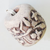 Handmade Pottery clay Beads, About:16x16mm Hole:5mm, Sold by Bag