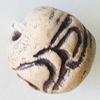 Handmade Pottery clay Beads, About:15x13mm Hole:5mm, Sold by Bag