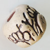 Handmade Pottery clay Beads, About:15x13mm Hole:5mm, Sold by Bag