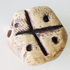 Handmade Pottery clay Beads, About:15x15mm Hole:5mm, Sold by Bag