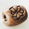 Handmade Pottery clay Beads, About:14x19mm Hole:5mm, Sold by Bag
