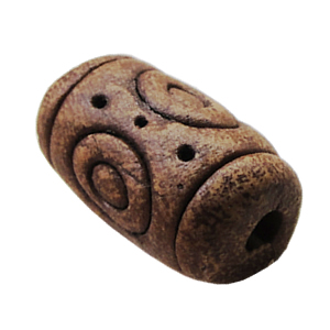 Handmade Pottery clay Beads, About:14x19mm Hole:5mm, Sold by Bag