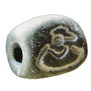 Handmade Pottery clay Beads, About:18x14mm Hole:5mm, Sold by Bag