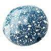 Painted(spray-paint) Acrylic Beads,Faceted Flat oval, 29x24x12mm, Hole:Approx 2mm, Sold by Bag