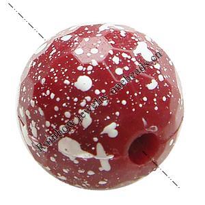 Painted(spray-paint) Acrylic Beads,Faceted Round, 10mm, Hole:Approx 2mm, Sold by Bag