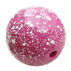 Painted(spray-paint) Acrylic Beads,Faceted Round, 18mm, Hole:Approx 2mm, Sold by Bag