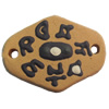 Handmade Pottery Clay Connector, 38x28mm, Sold by PC
