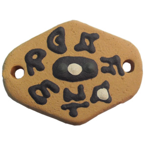 Handmade Pottery Clay Connector, 38x28mm, Sold by PC
