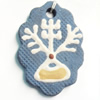 Handmade Pottery Clay Pendant, 29x41mm, Sold by PC