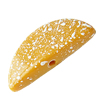 Painted (spray-paint ) Acrylic Beads,Flat Moon, 28x14x6mm, Hole:Approx 2mm, Sold by Bag