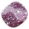 Painted (spray-paint ) Acrylic Beads, Twist Flat Round, 25x5mm, Hole:Approx 1mm, Sold by Bag