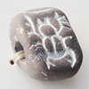 Handmade Pottery clay Beads, About:13x16mm Hole:5mm, Sold by Bag