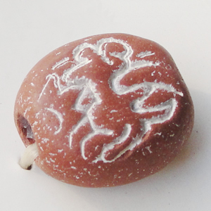 Handmade Pottery clay Beads, About:15x14mm Hole:5mm, Sold by Bag