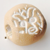 Handmade Pottery clay Beads, About:15x16mm Hole:5mm, Sold by Bag