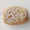 Handmade Pottery clay Beads, About:14x17mm Hole:5mm, Sold by Bag
