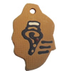 Handmade Pottery Clay Pendant, 30x47mm, Sold by PC