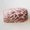 Handmade Pottery clay Beads, About:16x10mm Hole:5mm, Sold by Bag