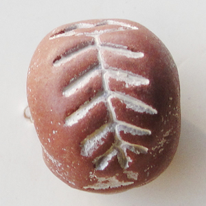 Handmade Pottery clay Beads, About:12x14mm Hole:5mm, Sold by Bag