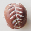 Handmade Pottery clay Beads, About:12x14mm Hole:5mm, Sold by Bag