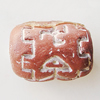 Handmade Pottery clay Beads, About:17x10mm Hole:5mm, Sold by Bag