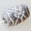 Handmade Pottery clay Beads, About:17x10mm Hole:5mm, Sold by Bag