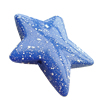 Painted (spray-paint ) Acrylic Beads, Flat star, 44x38x8mm,Hole:Approx 2mm, Sold by Bag