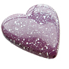 Painted(spray-paint) Acrylic Beads,Heart, 40x46x10mm, Hole:Approx 2mm, Sold by Bag