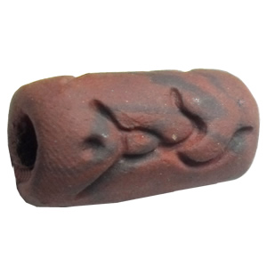 Handmade Pottery Clay Beads, About:23x13mm Hole:Approx 4mm, Sold by Bag