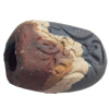Handmade Pottery Clay Beads, About:13x18mm-12x23mm, Hole:Approx 4mm, Sold by Bag