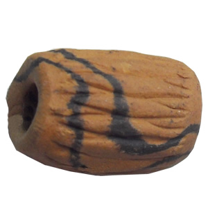 Handmade Pottery Clay Beads, About:13x18mm-12x23mm, Hole:Approx 4mm, Sold by Bag