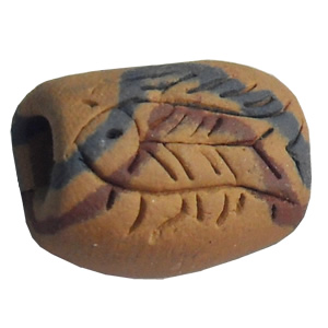 Handmade Pottery Clay Beads, About:13x18mm-12x23mm, Hole:Approx 4mm, Sold by Bag