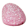 Painted(spray-paint) Acrylic Beads,Twist Flat Oval, 33x45x6mm, Hole:Approx 2mm, Sold by Bag