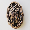Handmade Pottery clay Connectors, About:27x42mm Hole:4mm, Sold by PC