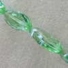 Glass Crystal Beads , Faceted Horse Eye 25x13mm Hole:1mm, Sold by Bag