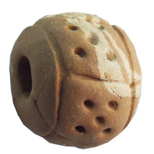 Handmade Pottery Clay Beads, About:12x15mm, Hole:Approx 4mm, Sold by Bag