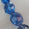 Glass Crystal Beads, Faceted Polygon 21x25mm Hole:1mm, Sold by Bag
