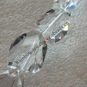 Glass Crystal Beads, Faceted Nugget 20x26mm Hole:1mm, Sold by Bag