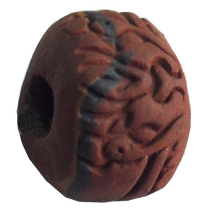 Handmade Pottery Clay Beads, About:12x15mm, Hole:Approx 4mm, Sold by Bag  