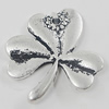 Pendant, Zinc Alloy Jewelry Findings, Flower 25x27mm, Sold by Bag
