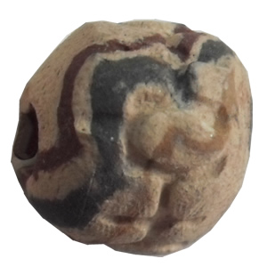 Handmade Pottery Clay Beads, About:12x15mm, Hole:Approx 4mm, Sold by Bag  