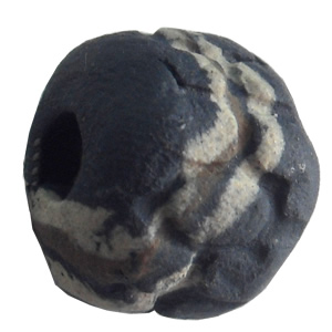 Handmade Pottery Clay Beads, About:12x15mm, Hole:Approx 4mm, Sold by Bag  