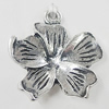 Pendant, Zinc Alloy Jewelry Findings, Flower 21x21mm, Sold by Bag
