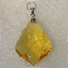 Glass Crystal Pendants Without Pendant Bail, 53x26mm Hole:1mm, Sold by Bag